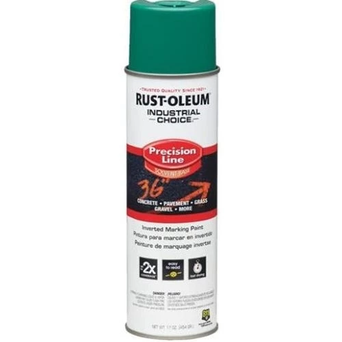 Rust-Oleum M1600 System Solvent Based Precision Line Marking Paint APWA Green 1634838 1 Rust-Oleum M1600 System Solvent Based Precision Line Marking Paint APWA Green 1634838