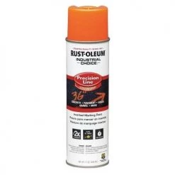 Rust-Oleum M1600 System Solvent Based Precision Line Marking Paint Fluorescent Orange 203027