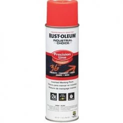 Rust-Oleum M1600 System Solvent Based Precision Line Marking Paint Fluorescent Red/Orange 203028