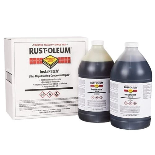 Rust-Oleum InstaPatch Ultra Rapid Curing Concrete Repair Kit 1 Gallon Gray 276981 1 Rust-Oleum InstaPatch Ultra Rapid Curing Concrete Repair Kit 1 Gallon Gray 276981